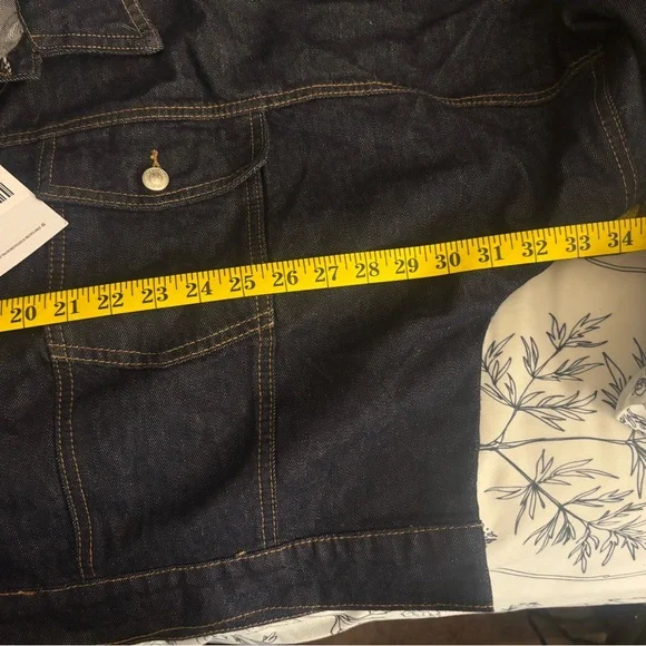 Princess Polly Dark Blue Jean Jacket - Picture 11 of 13